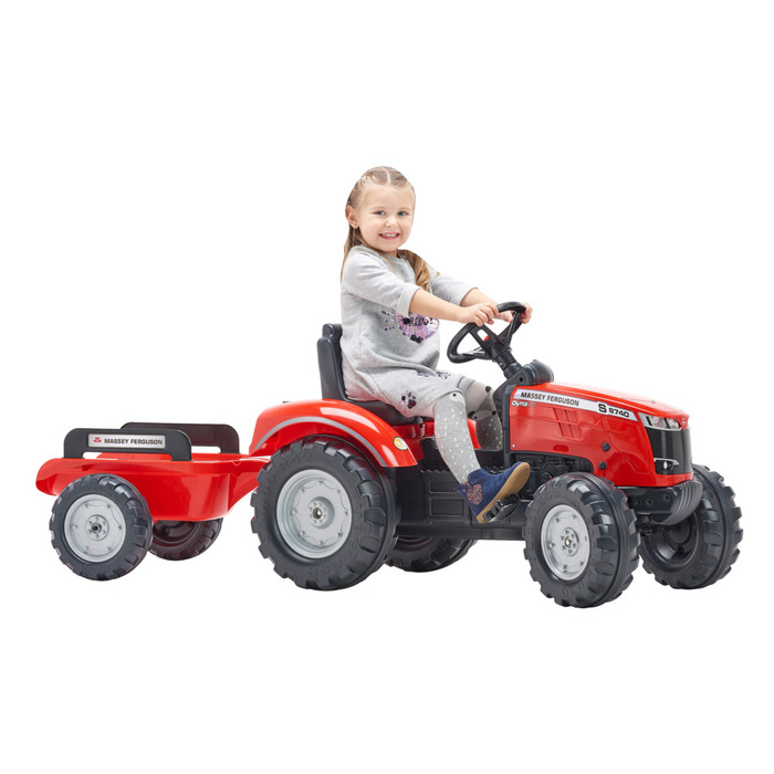 Falk Massey Ferguson S8740 traktor med vogn